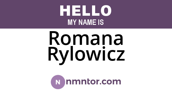 Romana Rylowicz
