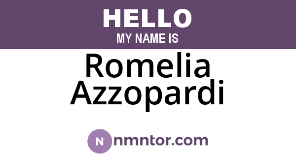 Romelia Azzopardi