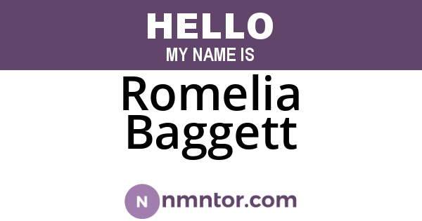 Romelia Baggett