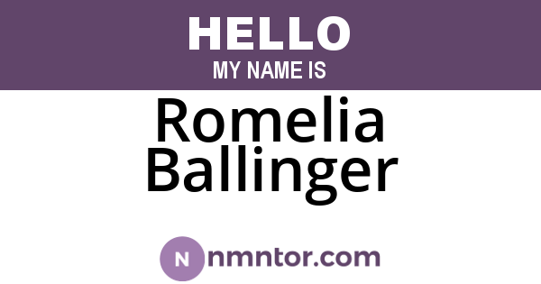 Romelia Ballinger