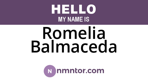 Romelia Balmaceda