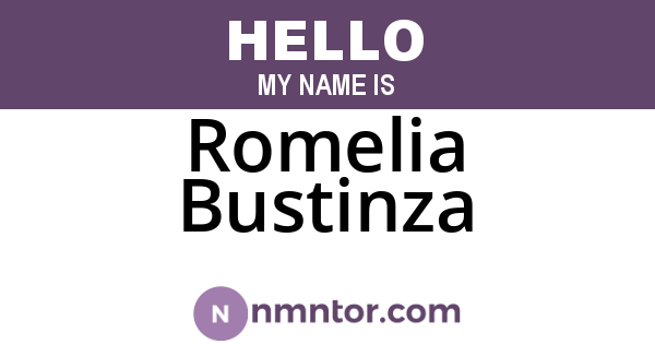 Romelia Bustinza