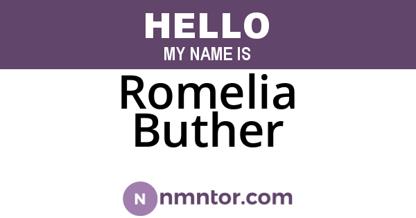 Romelia Buther