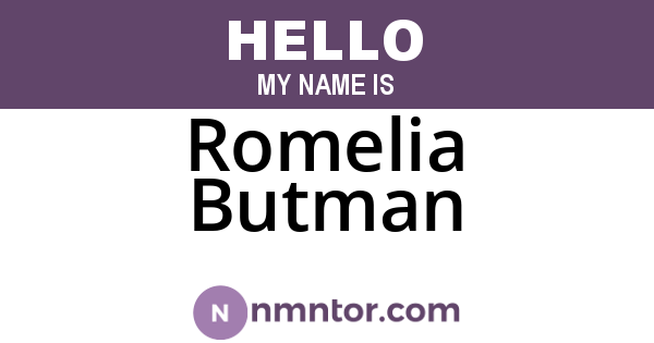 Romelia Butman