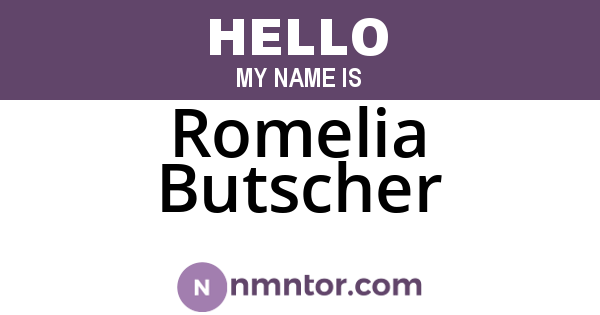Romelia Butscher