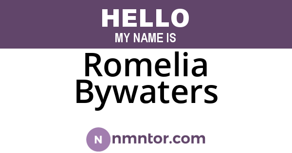 Romelia Bywaters