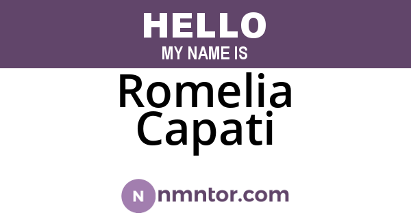 Romelia Capati