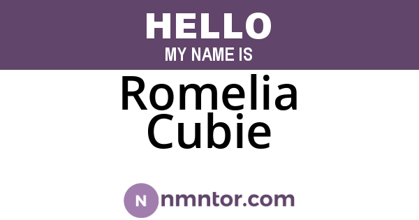 Romelia Cubie