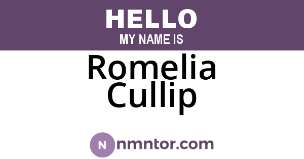 Romelia Cullip