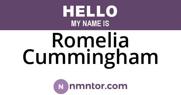 Romelia Cummingham