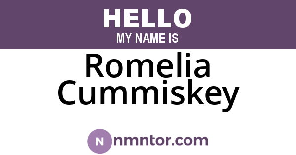 Romelia Cummiskey