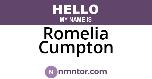 Romelia Cumpton