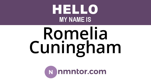 Romelia Cuningham