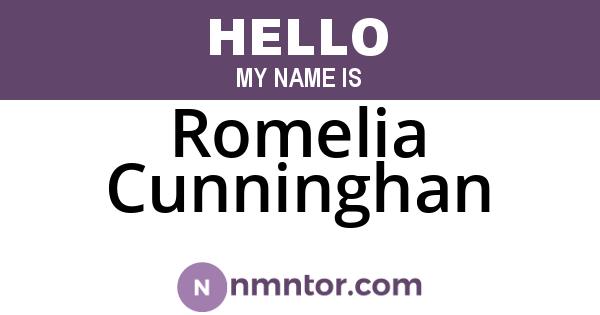 Romelia Cunninghan