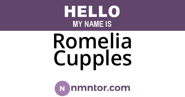 Romelia Cupples