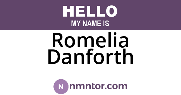 Romelia Danforth