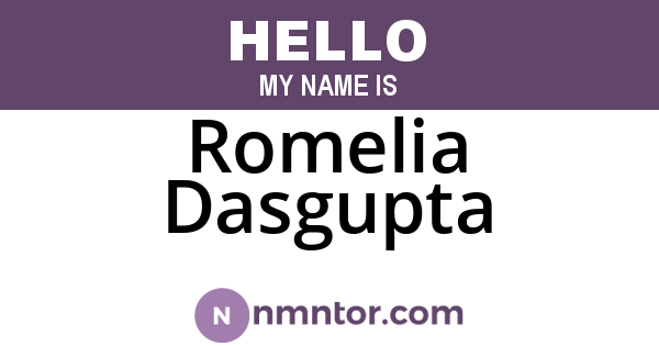 Romelia Dasgupta