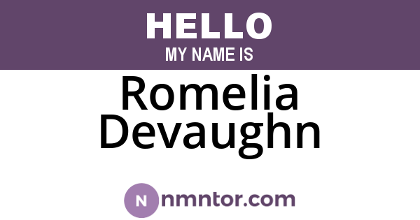 Romelia Devaughn