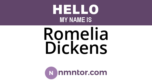 Romelia Dickens
