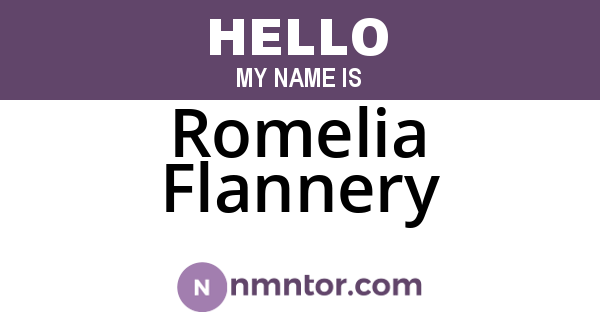 Romelia Flannery