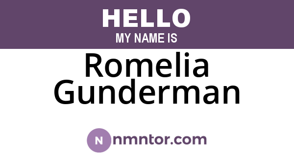 Romelia Gunderman