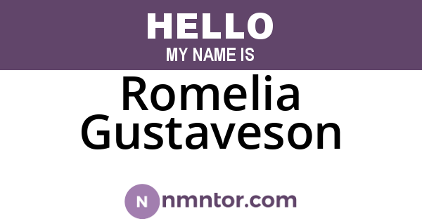 Romelia Gustaveson