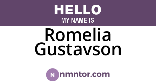 Romelia Gustavson