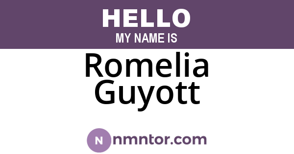 Romelia Guyott