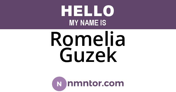 Romelia Guzek