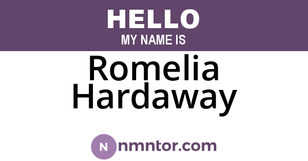 Romelia Hardaway