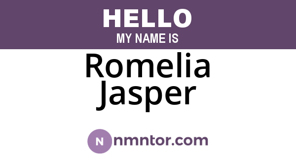Romelia Jasper