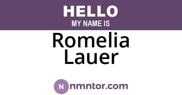 Romelia Lauer