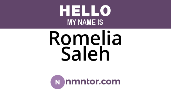 Romelia Saleh