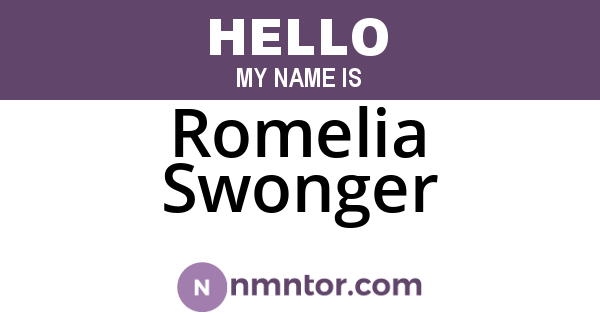 Romelia Swonger