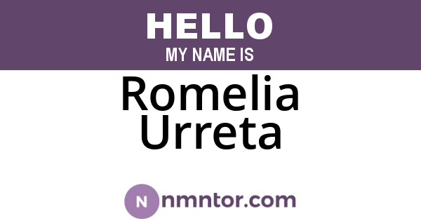 Romelia Urreta