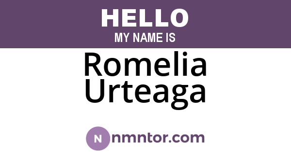 Romelia Urteaga