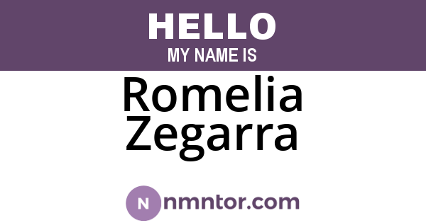 Romelia Zegarra