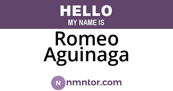 Romeo Aguinaga