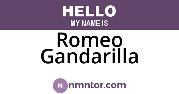 Romeo Gandarilla