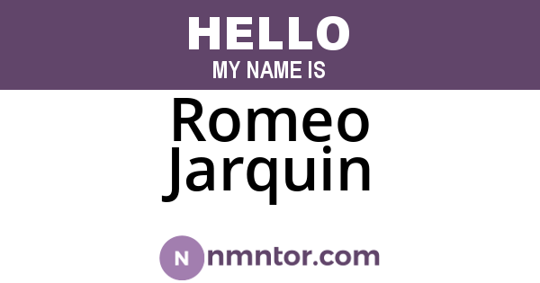 Romeo Jarquin