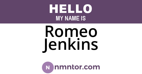 Romeo Jenkins
