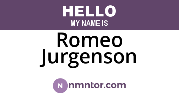 Romeo Jurgenson