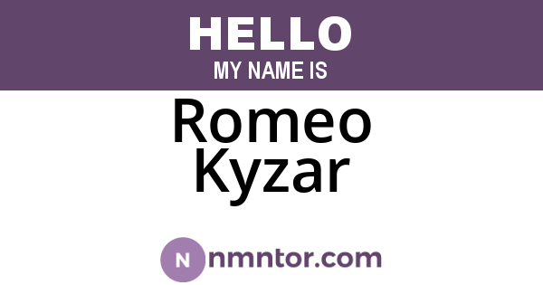 Romeo Kyzar