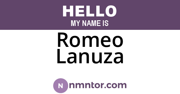 Romeo Lanuza