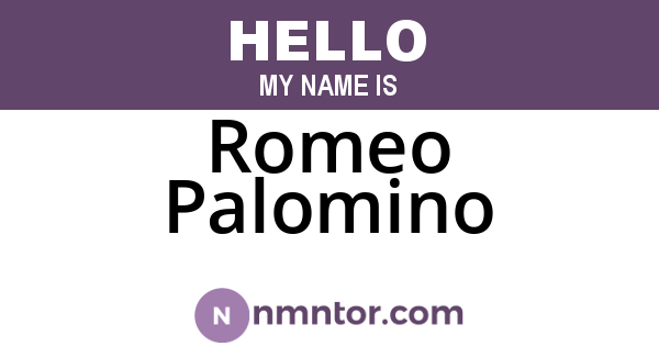 Romeo Palomino