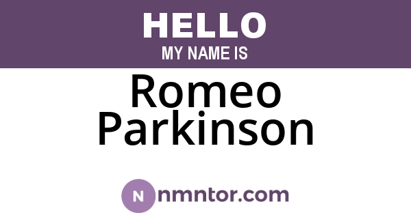 Romeo Parkinson
