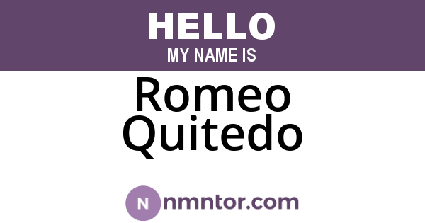Romeo Quitedo