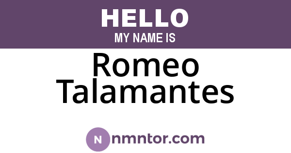 Romeo Talamantes