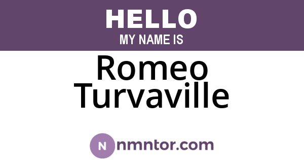 Romeo Turvaville