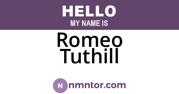 Romeo Tuthill
